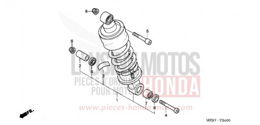 KISSEN, HINTEN CBF600NA6 de 2006